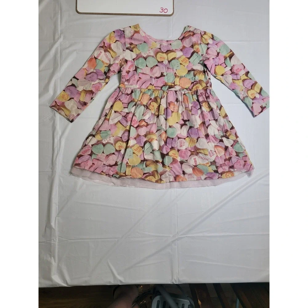 Girls dress, Children's Place, candy heart, Valentine's Day,‎ Size 4T